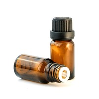Bouteille en verre Transparent épaissie brune résistante à la lumière embout en plastique estampé à chaud compte-gouttes pour huile essentielle goutte pour les yeux
