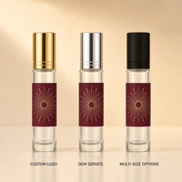 Flacons atomiseurs de parfum vides rechargeables style stylo 35 ml, vaporisateur de voyage rose dégradé avec capuchon doré, logo personnalisé en gros