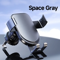 Support universel pour téléphone portable Smartphone en alliage d'aluminium Gravity Nano Support pour téléphone portable Rotation à 360 ° Support pour téléphone portable