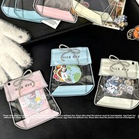 Pochette à fermeture éclair transparente anti-oxydation épaissie, forme classique personnalisée, sac en plastique refermable pour papeterie