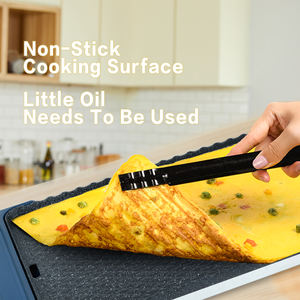 Plancha Eléctrica de 1600W, Antiadherente, con Control Digital de Temperatura de 5 Velocidades, Bandeja Recolectora de Grasa, Protección Contra Sobrecalentamiento, para Uso en Exteriores y en el Hogar - Product Image 3