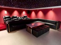 Modernes Heimkino-Sofa-Set aus Echtleder mit Elektrischer Kombination für Private VIP Audiovisuelle Räume