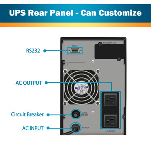 เครื่องสำรองไฟออนไลน์แบบ Pure Sine Wave กำลังไฟ 2kva 1.8kW เฟสเดียว สำหรับคอมพิวเตอร์ บ้าน และเราเตอร์ <span class=keywords><strong>Wifi</strong></span> ขายดี - Product Image 3