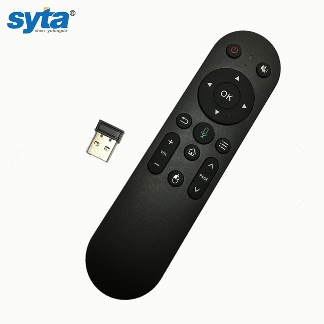 SYTA Wireless 2.4G Universal Remote Control with Voice Search and Air Mouse for Smart TV and Android Box