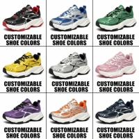 Fabricant de chaussures personnalisées, chaussures épaisses de luxe personnalisées, baskets OEM, style de marche tendance, chaussures décontractées épaisses, chaussures de sport personnalisées