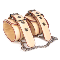 Menottes en cuir PU BDSM, jouets de retenue professionnels pour adultes, SM, bondage, plaisir intense et jeux coquins.