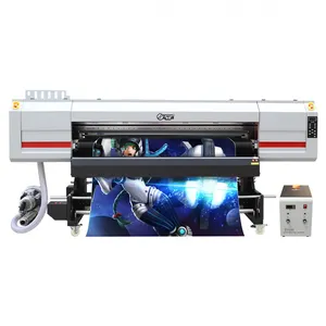 1.9M Flat Hybrid Uv Printing Plotter Machine Digital Roll To Roll Multifunctional Inkjet Printers i3200 UV Plotter Printer