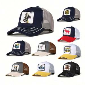 Gorra Trucker de 5 Paneles con Malla de Alto Rendimiento y Bordado de Parches de Anime Personalizados de Alta Calidad - Product Image 1