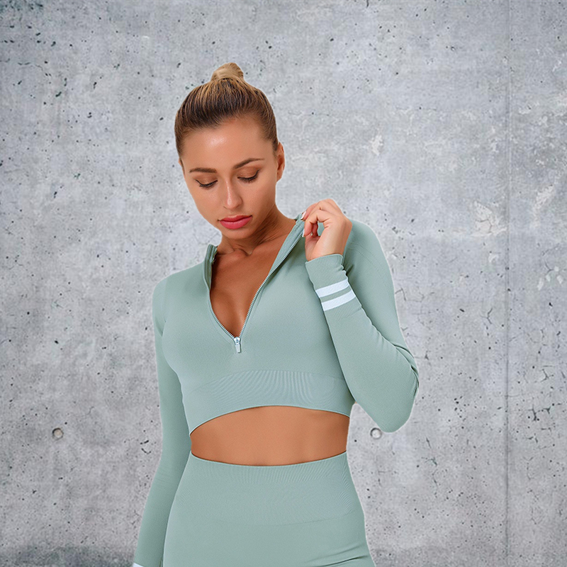 New Product 8 colors Factory Wholesale Women Seamless Bandeau Strapless Girl Sexy long sleeve Popular