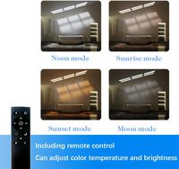 Panneau LED WiFi Tuya, simulation du rythme biologique, éclairage solaire, ciel artificiel virtuel, lumière de plafond, lumière de fenêtre bleue