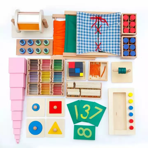 Juguetes educativos de aprendizaje de idiomas de madera superior Montessori pequeño alfabeto móvil para preescolar - Product Image 5