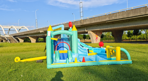 Đa-chức năng ngoài trời vui vẻ Inflatable lâu đài trẻ em của ngoài trời Inflatable Trampoline trượt nước - Product Image 3