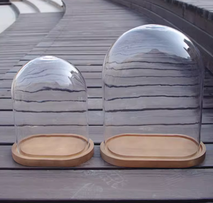 โดมแก้วทรงรีขนาดใหญ่ งานแฮนด์เมด ถอดประกอบได้ พร้อมฐานไม้ สำหรับงานดิวาลี งานเกษียณ ขายส่ง - Product Image 3