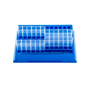 Blue or green rack for 2.2ml 6,12,24,48 deep well plate for 6-strip tube