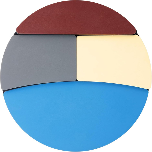 4 Kinds Elasticity 12" Drum Practice Pad , Silent Practice Drum Pad and Portable Practice Pad for Drummers