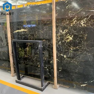 Bella atene Nero Portoro marmo Nero piastrelle del pavimento della toilette prezzo in uae design romanzo porcellana all'ingrosso rivestimento facciata ston - Product Image 3