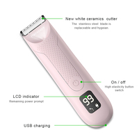 LILIPRO 5102 Tondeuse corporelle imperméable pour la sécurité de la peau, pour les poils du corps, l'aine, pour les femmes