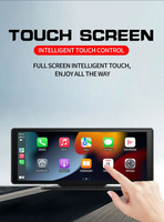 Écran intelligent de voiture 10.26 "avec caméra de tableau de bord rotative 1080P CarPlay sans fil et Android Auto AUX FM Bluetooth WIFI GPS