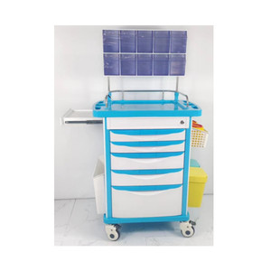 Chariot BT-AY001A d'anesthésie en <span class=keywords><strong>plastique</strong></span> ABS d'hôpital chariot d'anesthésie médicale avec des <span class=keywords><strong>tiroirs</strong></span> deux couches de prix de boîtes d'anesthésie - Product Image 1