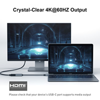 BENFEI USB-C zu HDMI Adapter 4K 60Hz [Thunderbolt 3/4 Kompatibel] Brandneu DC für Laptop mit iPhone 15 Pro/Max