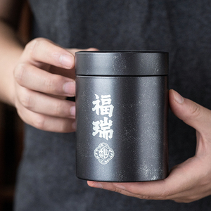 Hộp thiếc đựng thực phẩm có logo tùy chỉnh, chất liệu kim loại, kín khí, hình trụ, dùng để đựng trà, cà phê, đường, hạt khô, bao bì thiếc, hộp đựng trà lá, OEM/ODM - Product Image 4