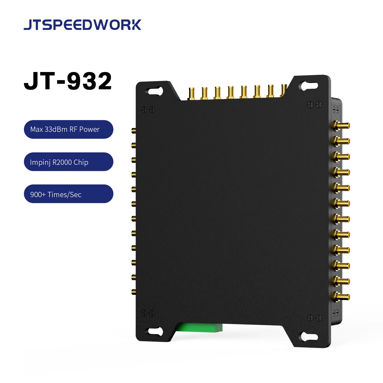 Akses JT-932 32 port Impinj R2000 Chip UHF RFID Fixed Reader untuk 24 jam swalayan Perpustakaan