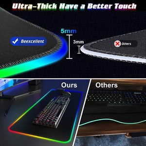 Genshin Tác Động Nghệ Thuật Trực Tuyến Anime RGB 4 Cổng USB Hub Chuột <span class=keywords><strong>Pad</strong></span> Led Mousepad RGB Souris - Product Image 6