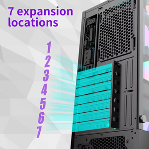 Nuevo diseño de escritorio MATX Mid Tower, carcasa de PC de ordenador de vidrio templado para jugadores, carcasa moderna, chasis y Torres - Product Image 4