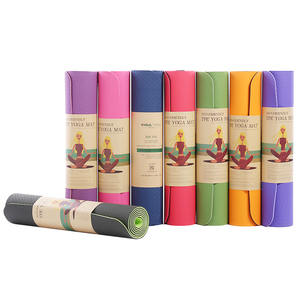 Tapis de Yoga XINGYUN de haute qualité 6mm d'épaisseur TPE Logo personnalisé antidérapant Double face 183cm coupe universelle usine en gros - Product Image 3