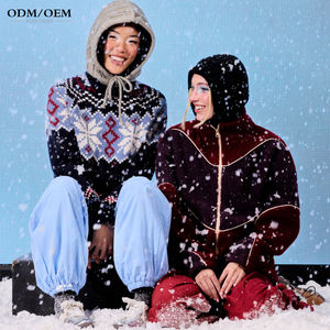 Suéter de Cachemira y Lana para Mujer, Cuello Alto, Diseño Jacquard con Patrón Intarsia, Estilo Casual para Invierno - Product Image 5