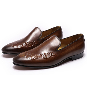 Zapatos italianos de cuero para <span class=keywords><strong>hombre</strong></span>, <span class=keywords><strong>mocasines</strong></span> formales de lujo, <span class=keywords><strong>2020</strong></span> - Product Image 1