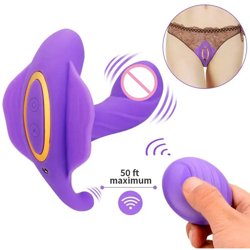 Thông Minh Sưởi Ấm Điều Khiển Từ Xa Vibrator Wearable Masturbator Quần Lót Dildo Phụ Nữ Quan Hệ Tình Dục Đồ Chơi 10 Tốc Độ 2 Động Cơ Động Vật Hình Vibrator