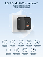 Chargeurs de téléphone mobiles à charge rapide LDNIO Q2 en gros, PD 33W, prise EU US UK, USB Type C, chargeur mural, adaptateur de chargeur de téléphone
