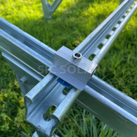 Structure de montage au sol inclinable pour panneaux solaires, système de fixation au sol pour supports solaires, supports de montage photovoltaïque