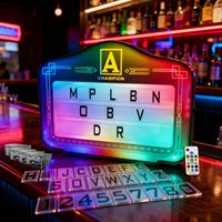 Présentoir LED VIP personnalisé avec logo OEM, panneau lumineux à lettres LED pour discothèque, fête, lounge, bar