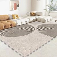 Tapis de Luxe Style Simple, Moquettes de Salon Douces Antidérapantes, Décoration d'Intérieur Luxueuse, Tapis Personnalisé