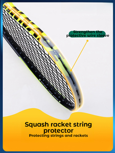 מחבט סקווש סיבי פחמן מקצועי עם רשת ניילון למבוגרים לתחרות והכשרה - Product Image 3