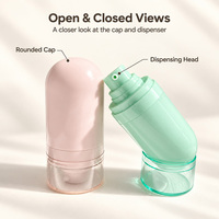 Flacon pompe airless inversé en plastique ABS réutilisable de 15 ml, 30 ml, 50 ml pour emballage cosmétique et soins personnels – Meilleures ventes