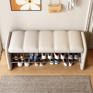 <span class=keywords><strong>Petit</strong></span> appartement <span class=keywords><strong>banc</strong></span> à chaussures <span class=keywords><strong>entrée</strong></span> maison longue armoire à chaussures lumière luxe haut de gamme sens de la maison <span class=keywords><strong>banc</strong></span> à chaussures - Product Image 4