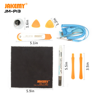 Pour JAKEMY personnalisable bricolage réparation Mini jeu de tournevis vente chaude chromé hexagone fendu en forme de U Triangle Bits plastique OEM