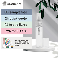 Flacon vaporisateur transparent fin et portable pour échantillon de parfum, atomiseur de brume fine, vente en gros
