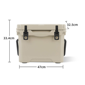 กล่องเก็บความเย็นแบบโรโตโมลด์ 17QT ผลิตจากพลาสติกเก็บความร้อน ทนทาน เป็นมิตรกับสิ่งแวดล้อม รีไซเคิลได้ พกพาสะดวก ทันสมัย เหมาะสำหรับการตั้งแคมป์กลางแจ้ง พร้อมคอมเพรสเซอร์ - Product Image 2