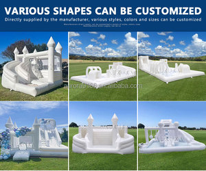 <span class=keywords><strong>Castillo</strong></span> Inflable Blanco Puro Especialmente Diseñado para Bodas, Adecuado para Todos los Eventos de Celebración - Product Image 2