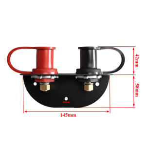 자동차 트럭 RV 보트에서 재배치를위한 헤비 듀티 장착 랙이있는 원격 황동 배터리 점프 포스트 스타터 터미널 키트 - Product Image 6