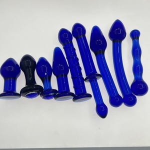 Розовая стеклянная Анальная пробка и фаллоимитатор - Product Image 1