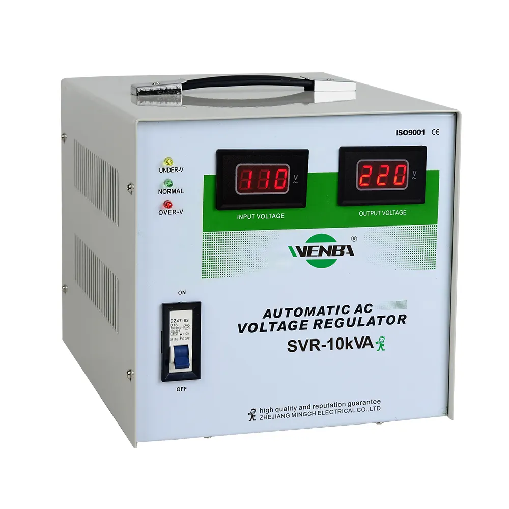 Single Phase Servo Type Electricity Automatic Voltage Regulator 110V 220V 3KVA 5KVA 8KVA 10KVA Power Voltage Stabilizer