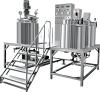 Pâte à sauce alimentaire cosmétique mayonnaise faisant la machine 100L-5T émulsifiant mélangeur à cisaillement élevé homogénéisation sous vide pour produits chimiques