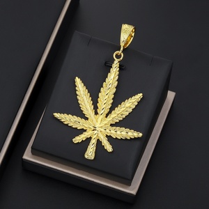 JXX Colgante de Latón Chapado en Oro de 24K para Mujer, Estilo Hip Hop, Cruz de Arce, Joyería de Momia para Niños - Product Image 4