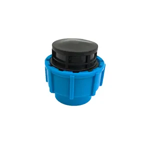 Lotush 32 mm blu PP raccordi a compressione PE HDPE in polipropilene cappuccio terminale in plastica