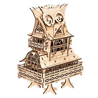 Rompecabezas 3D de Madera con Temática Animal Personalizada, Figura de Gazebo con Diseño de Búho, para Decoración Creativa de Sala de Estar